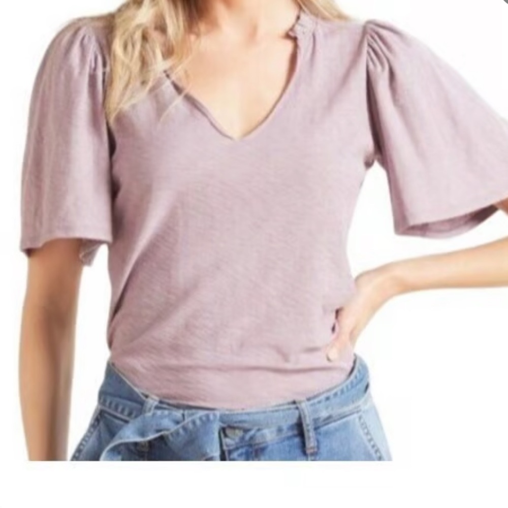 Nation LTD Womens Tierra Tee in Lilac